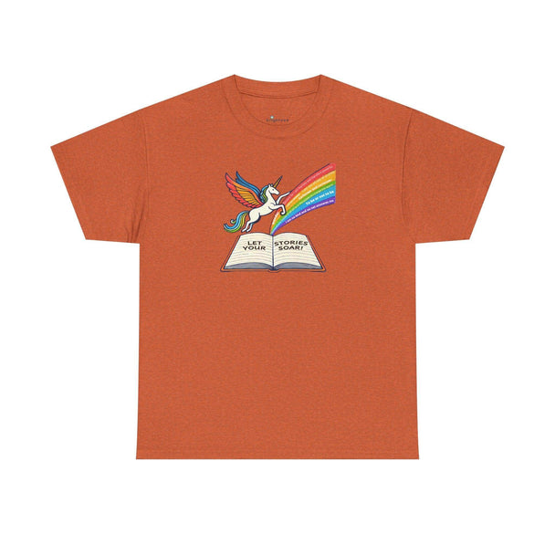 Alicorn Reading - Adult Unisex Heavy Cotton - Brightsee