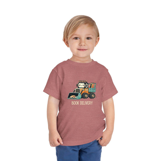 Book Delivery Bulldozer - Toddler Short Sleeve - Brightsee