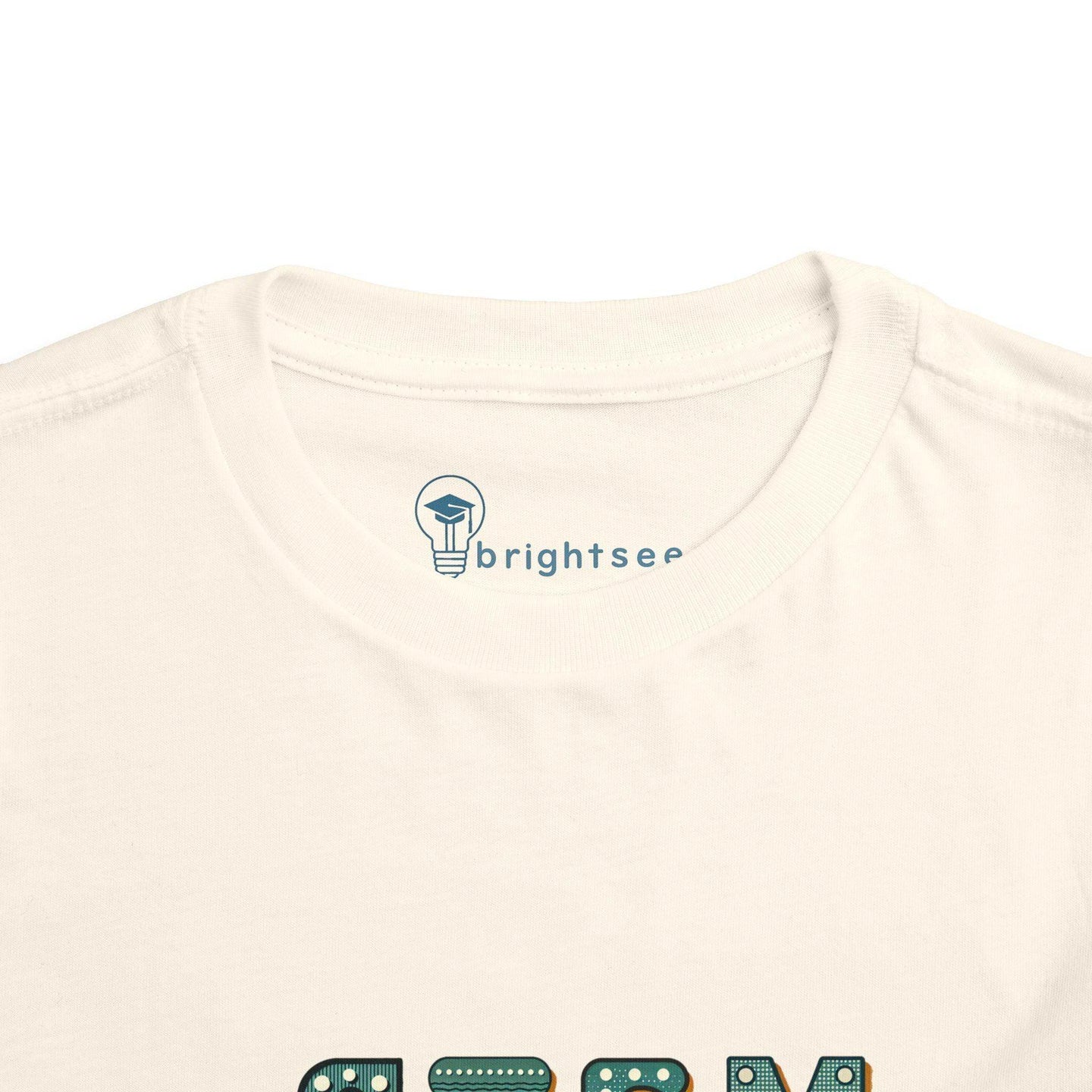 STEM Construction Bot on Ladder - Toddler Short Sleeve - Brightsee