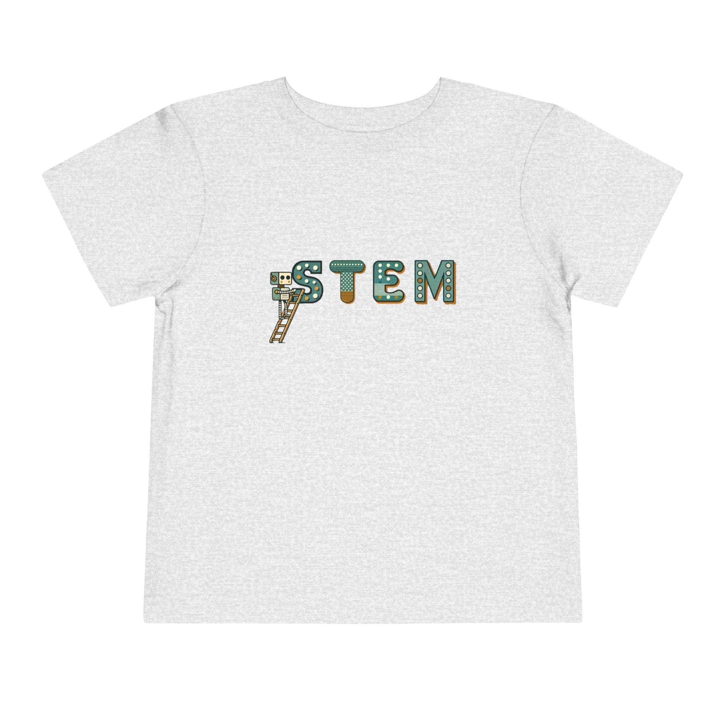 STEM Construction Bot on Ladder - Toddler Short Sleeve - Brightsee