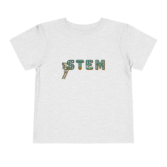 STEM Construction Bot on Ladder - Toddler Short Sleeve - Brightsee
