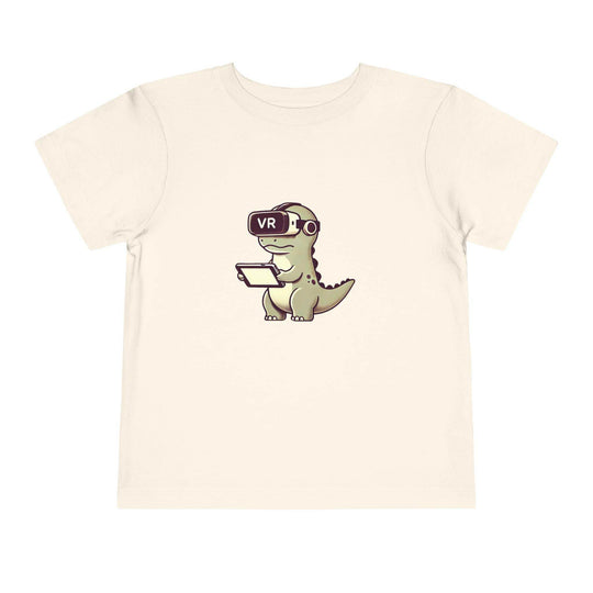 VR Dinosaur - Toddler Short Sleeve Tee - Brightsee