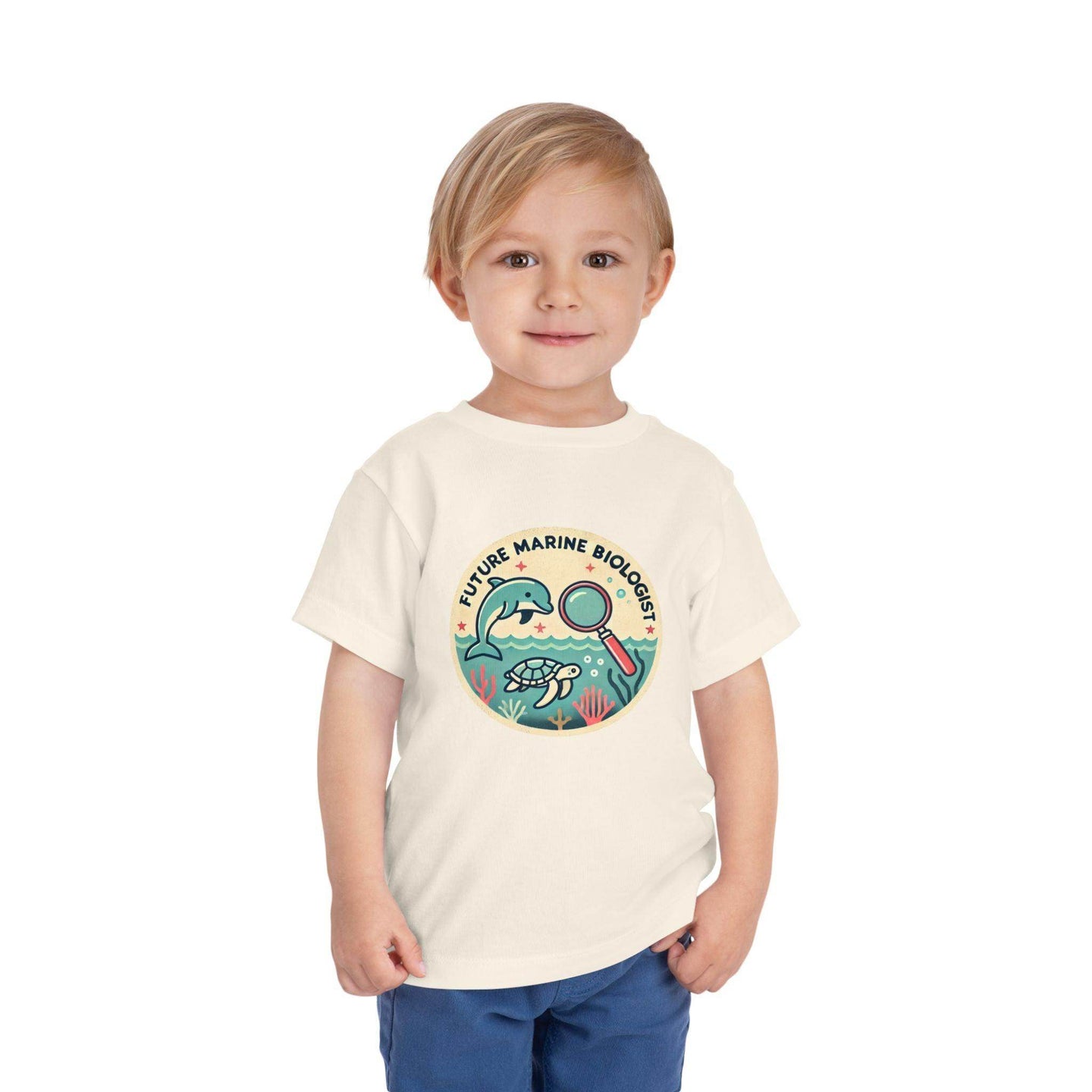 Future Marine Biologist Circle - Toddler Short Sleeve - Brightsee