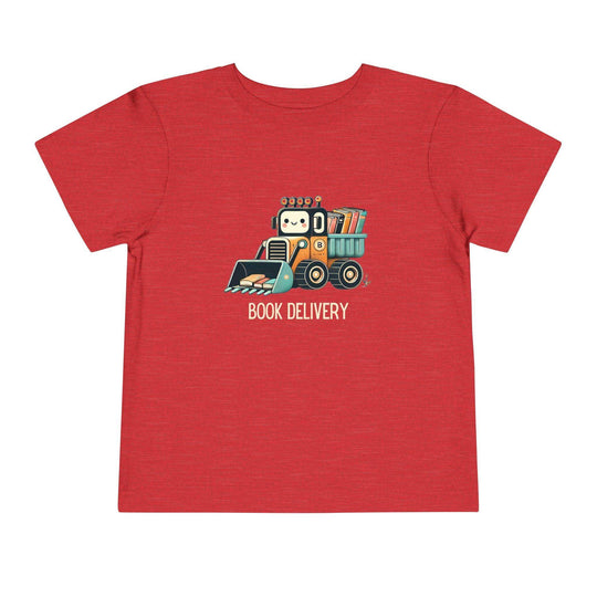 Book Delivery Bulldozer - Toddler Short Sleeve - Brightsee