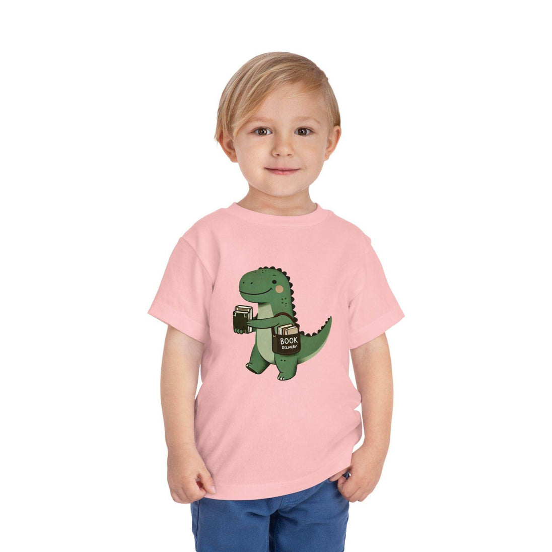 Dino Book Delivery - Toddler Short Sleeve - Brightsee