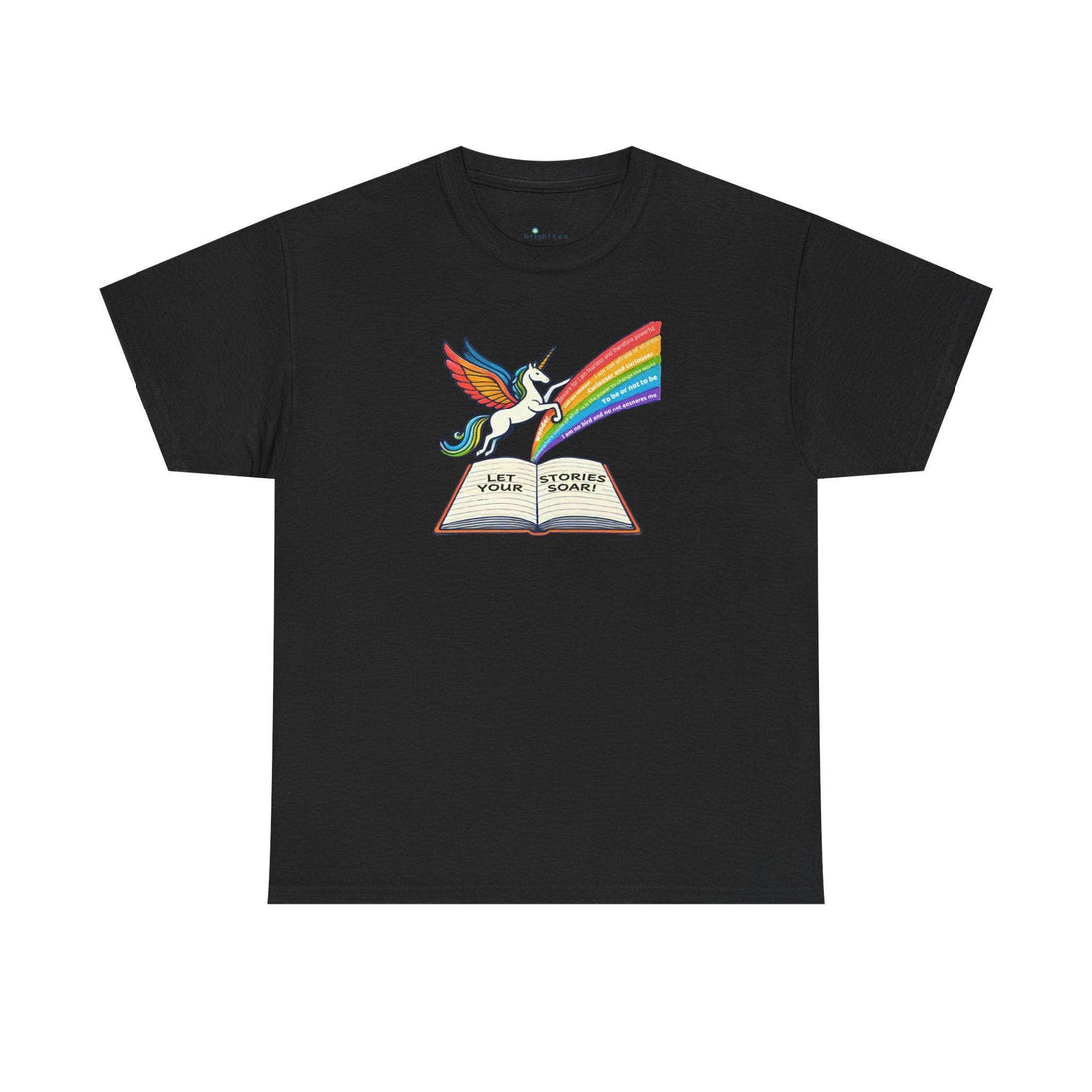 Alicorn Reading - Adult Unisex Heavy Cotton - Brightsee