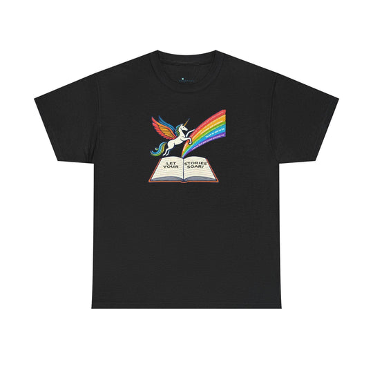 Alicorn Reading - Adult Unisex Heavy Cotton - Brightsee