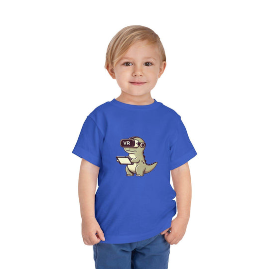 VR Dinosaur - Toddler Short Sleeve Tee - Brightsee