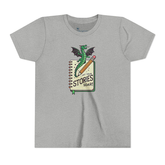 Let Your Stories Soar - Dragon - Youth Short Sleeve - Brightsee