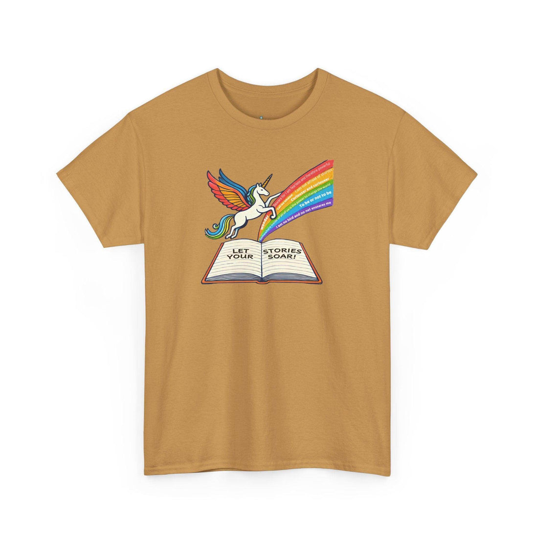 Alicorn Reading - Adult Unisex Heavy Cotton - Brightsee