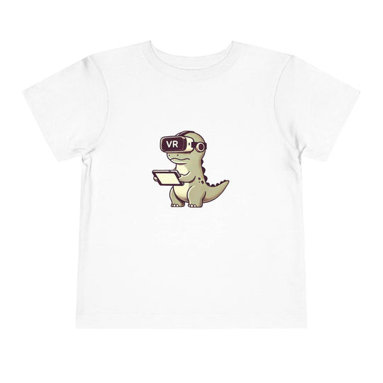 VR Dinosaur - Toddler Short Sleeve Tee - Brightsee