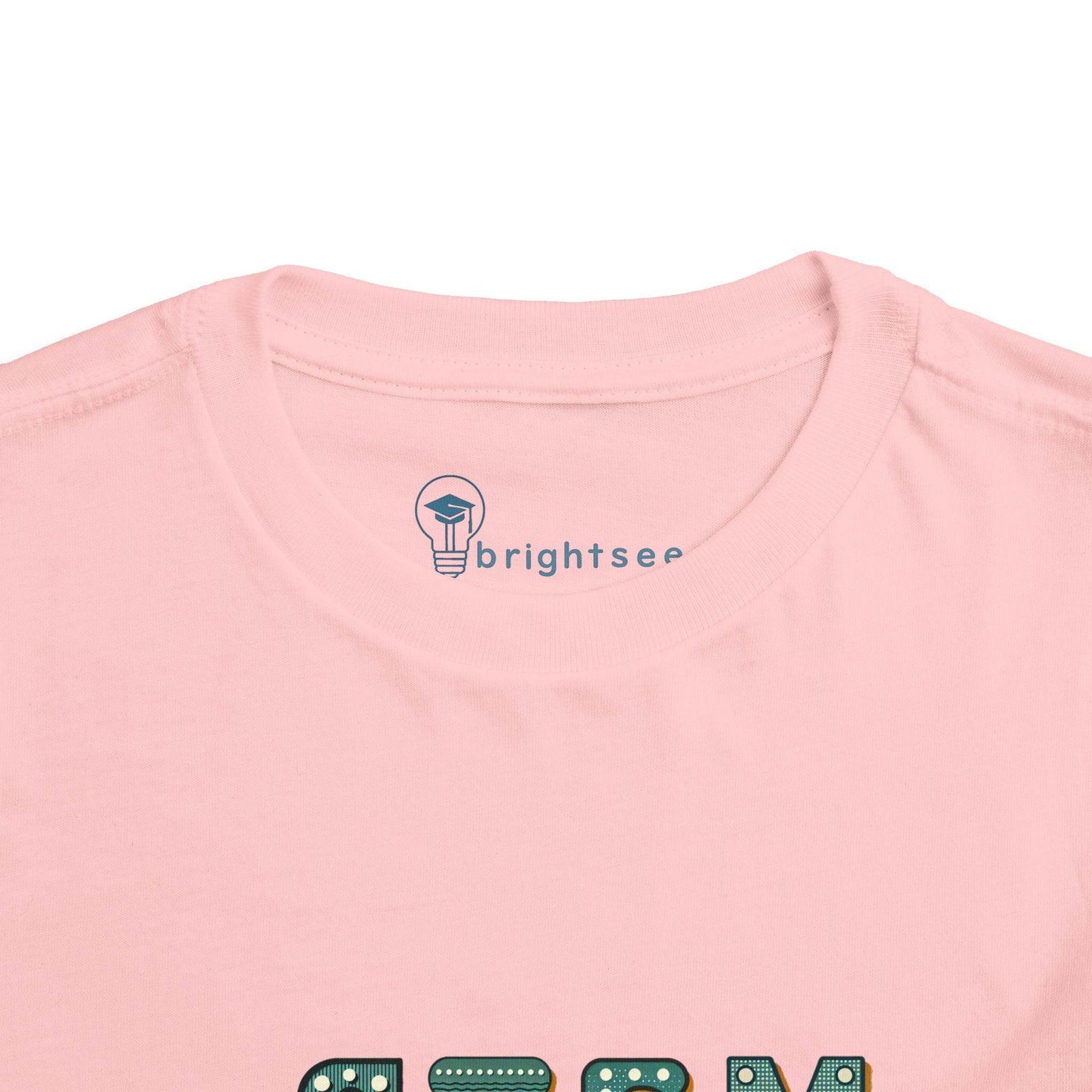 STEM Construction Bot on Ladder - Toddler Short Sleeve - Brightsee