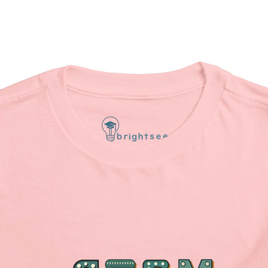 STEM Construction Bot on Ladder - Toddler Short Sleeve - Brightsee