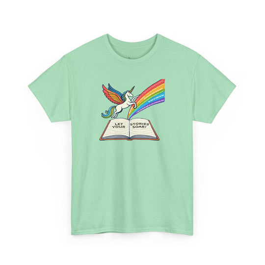Alicorn Reading - Adult Unisex Heavy Cotton - Brightsee