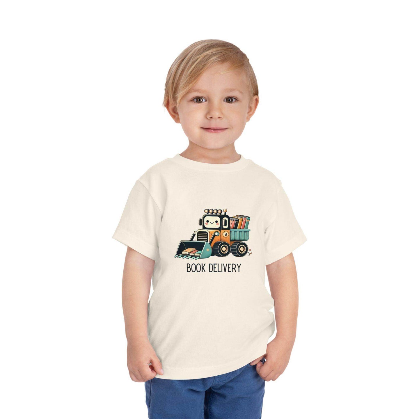 Book Delivery Bulldozer - Toddler Short Sleeve - Brightsee