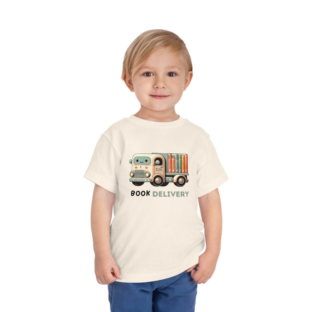 Book Delivery Truck - Toddler Short Sleeve - Brightsee