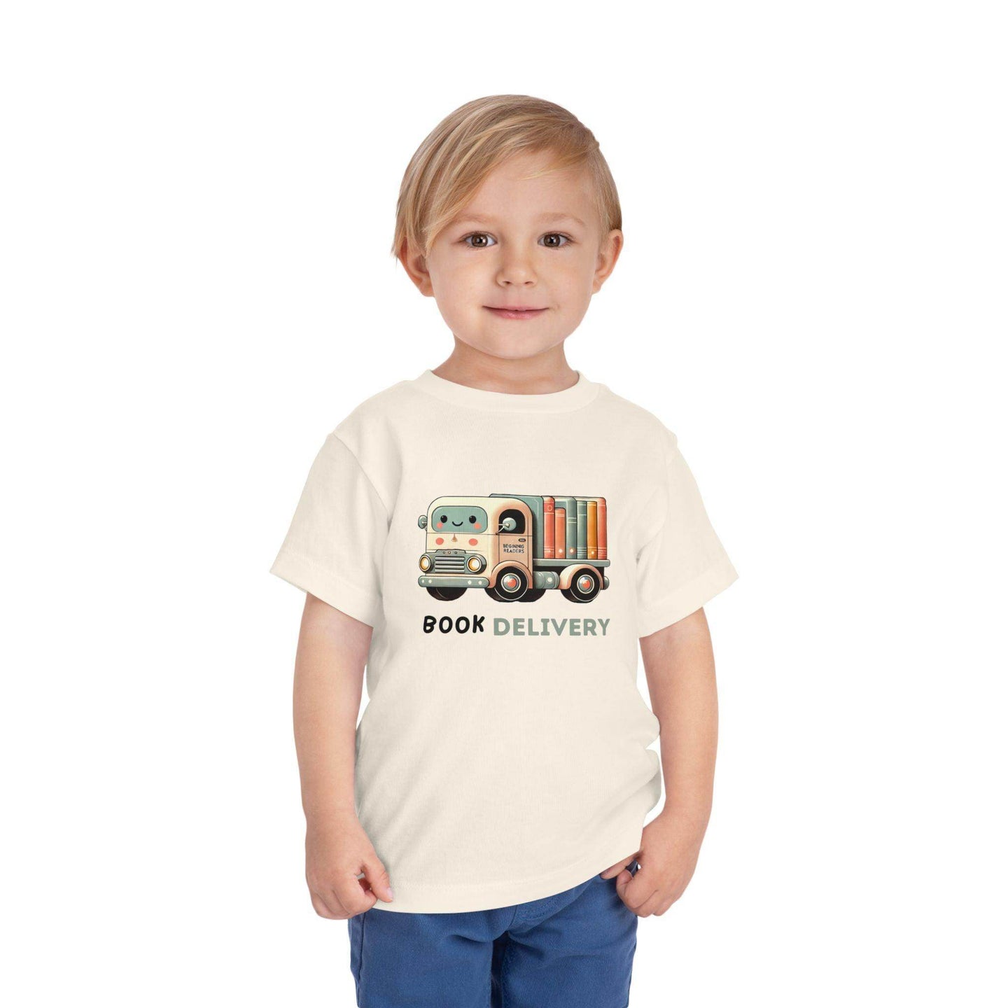 Book Delivery Truck - Toddler Short Sleeve - Brightsee