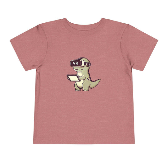 VR Dinosaur - Toddler Short Sleeve Tee - Brightsee