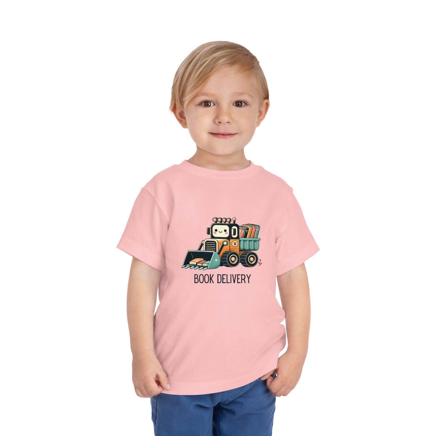 Book Delivery Bulldozer - Toddler Short Sleeve - Brightsee