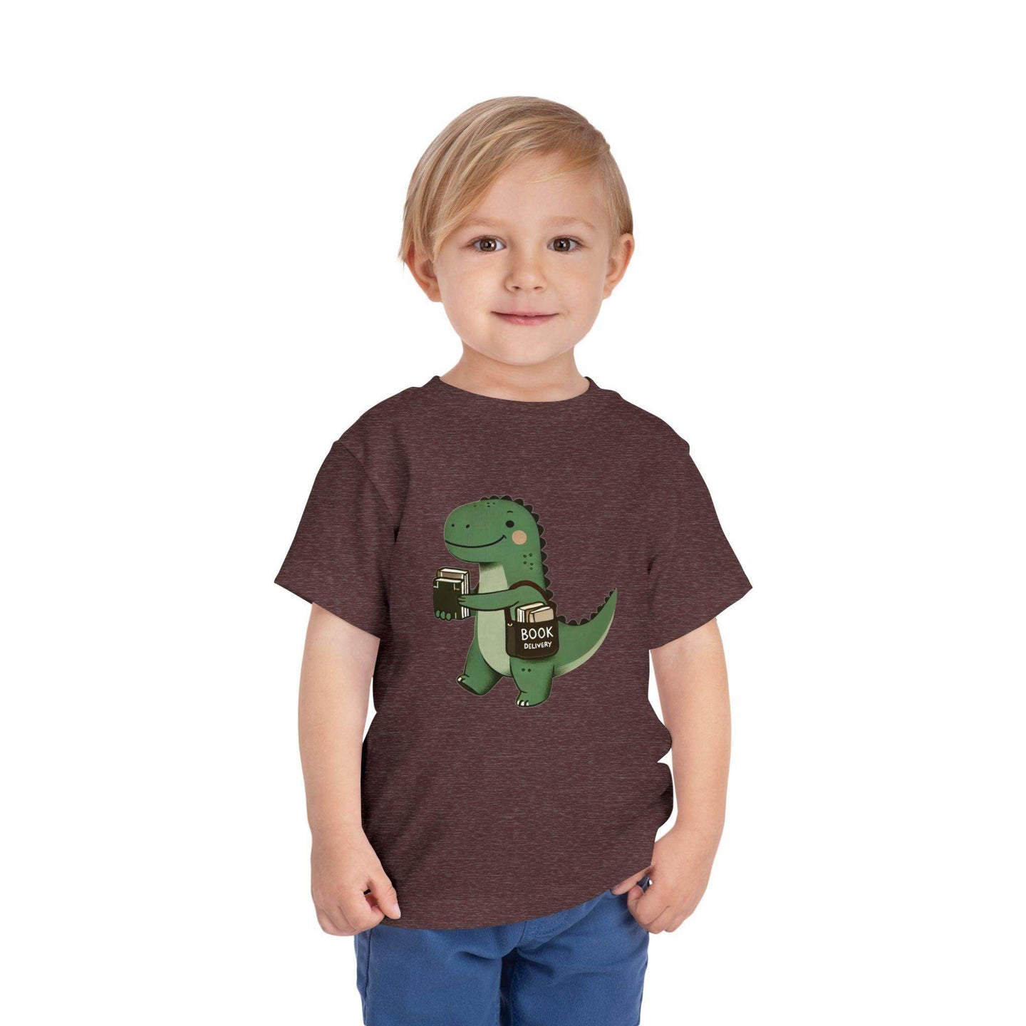Dino Book Delivery - Toddler Short Sleeve - Brightsee