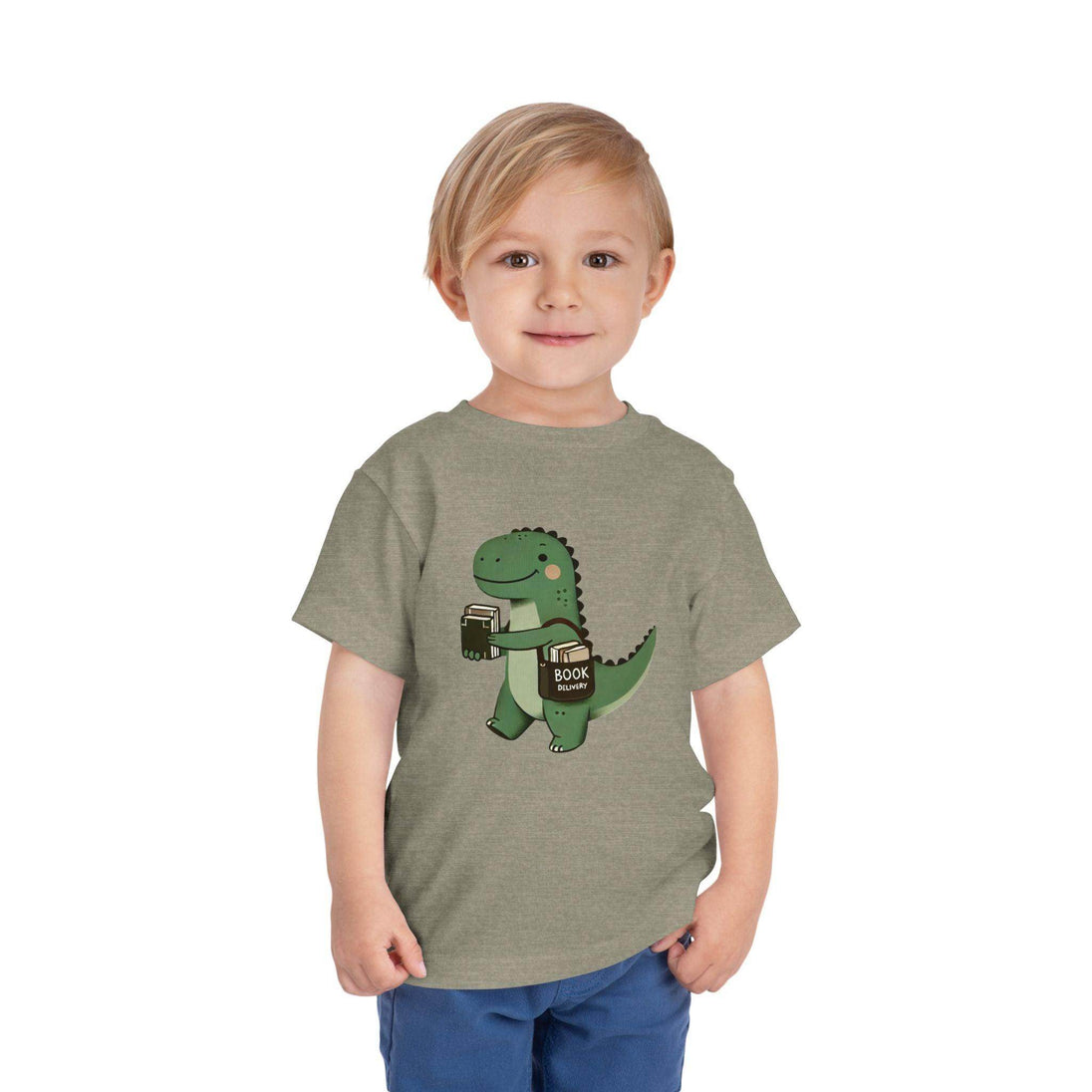 Dino Book Delivery - Toddler Short Sleeve - Brightsee