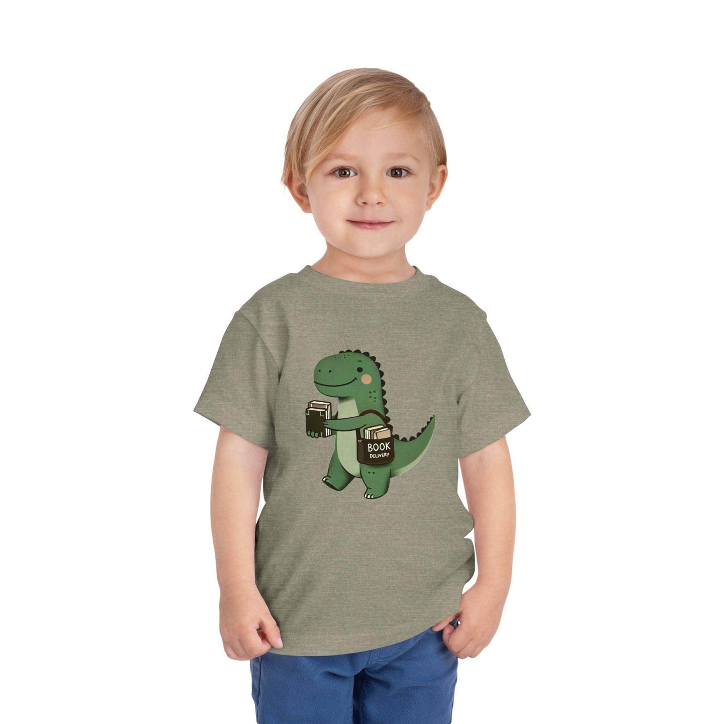 Dino Book Delivery - Toddler Short Sleeve - Brightsee