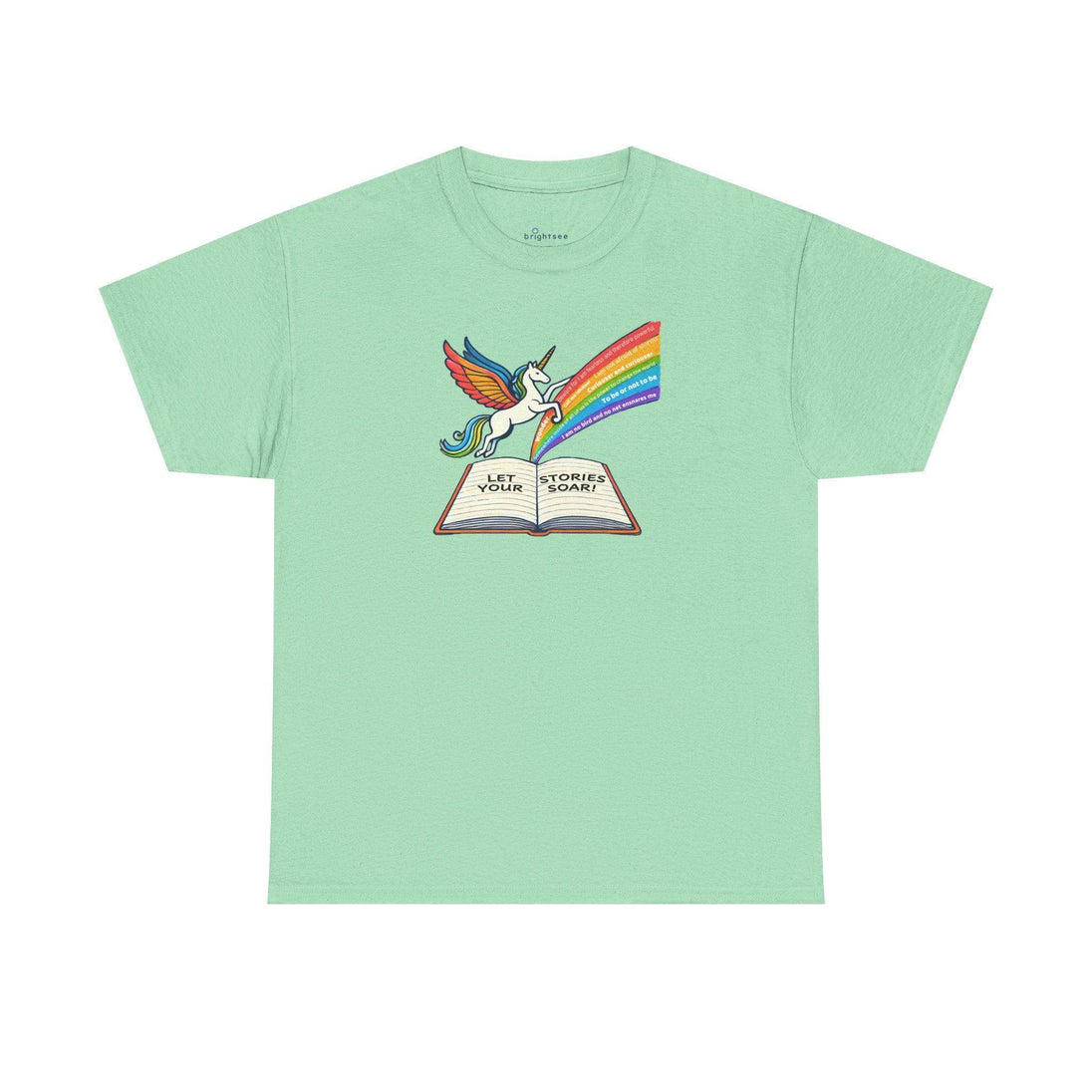 Alicorn Reading - Adult Unisex Heavy Cotton - Brightsee