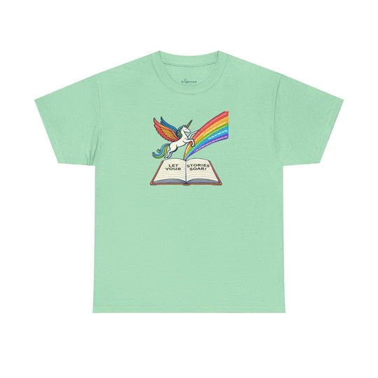 Alicorn Reading - Adult Unisex Heavy Cotton - Brightsee
