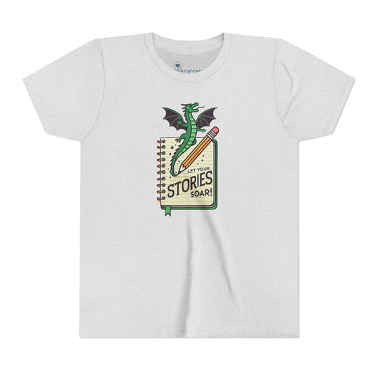 Let Your Stories Soar - Dragon - Youth Short Sleeve - Brightsee