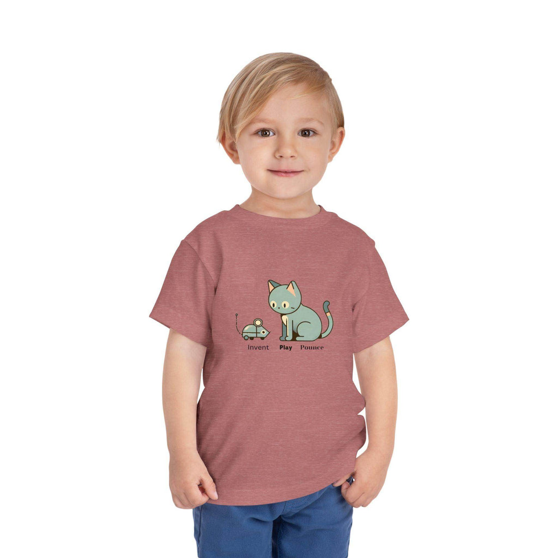 Robot Mouse and Cat - Toddler Short Sleeve - Brightsee