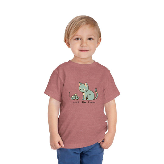 Robot Mouse and Cat - Toddler Short Sleeve - Brightsee