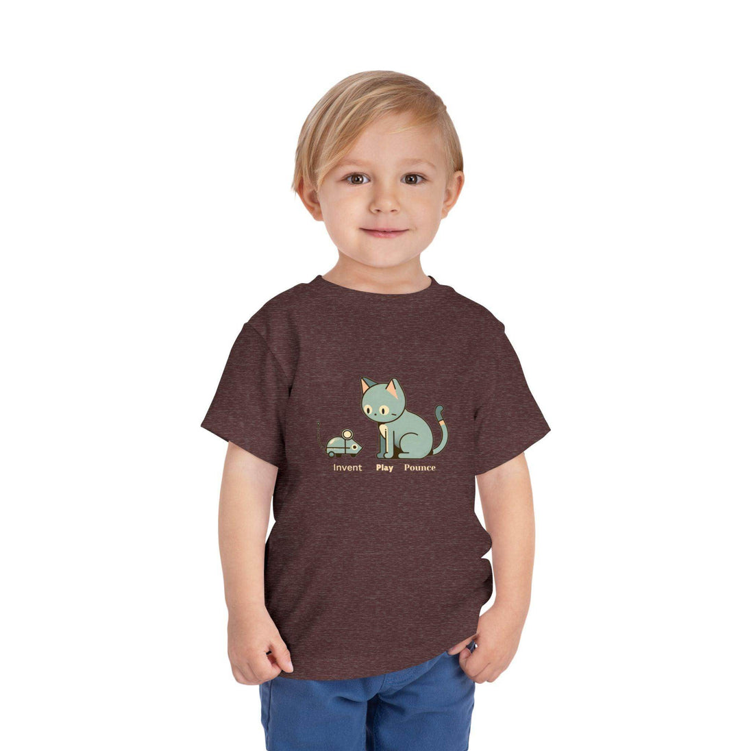Robot Mouse and Cat - Toddler Short Sleeve - Brightsee