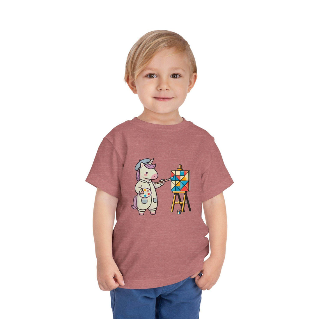 Painting Unicorn - Toddler Short Sleeve - Brightsee