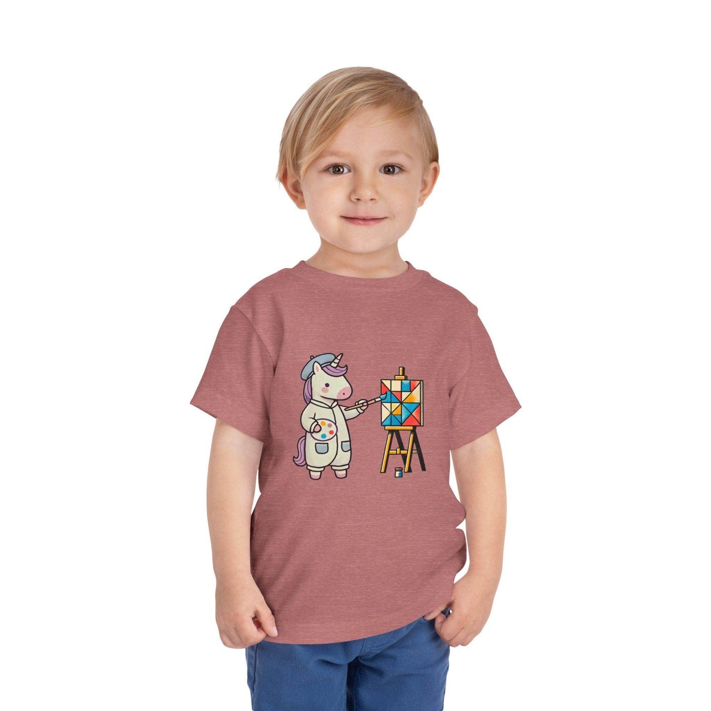 Painting Unicorn - Toddler Short Sleeve - Brightsee