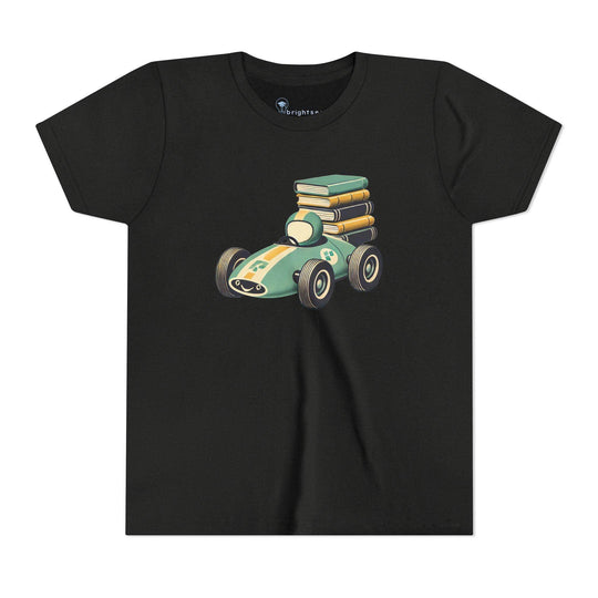 Book Delivery Race Car - Youth Short Sleeve - Brightsee