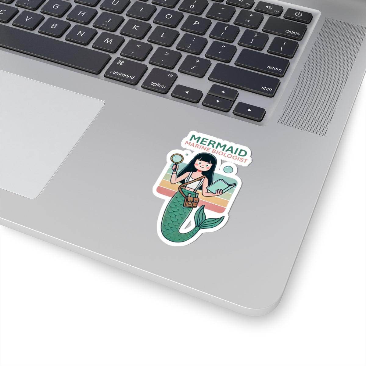 Mermaid Biologist Kiss-Cut Stickers - Brightsee