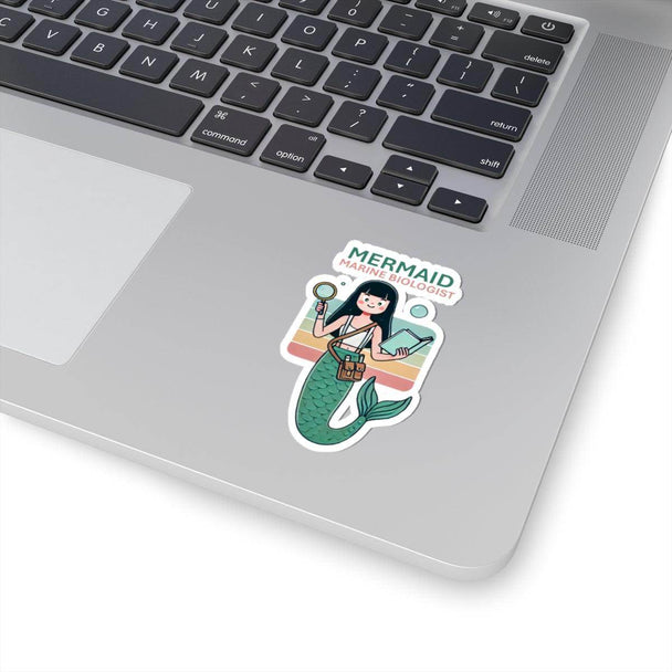 Mermaid Biologist Kiss-Cut Stickers - Brightsee