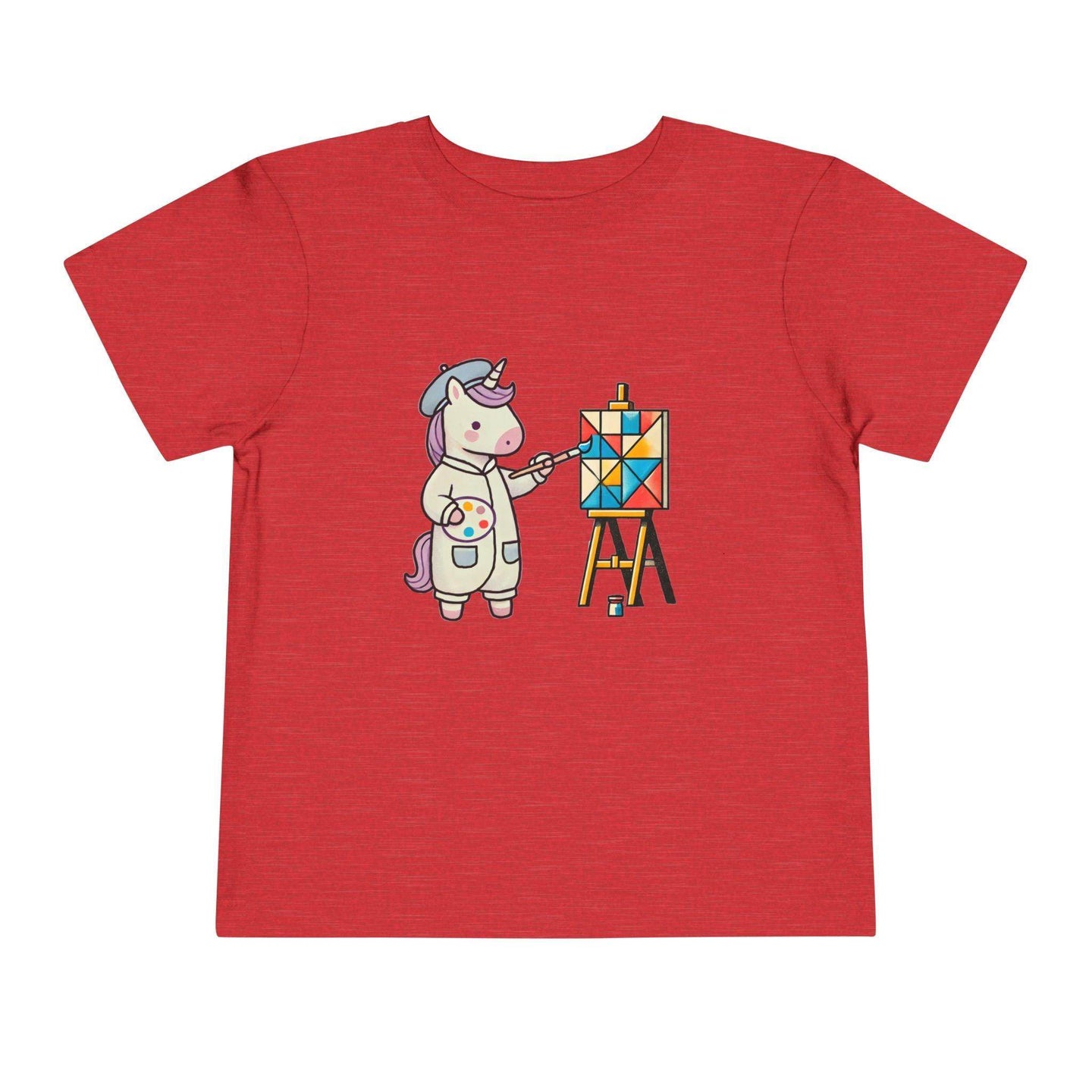 Painting Unicorn - Toddler Short Sleeve - Brightsee