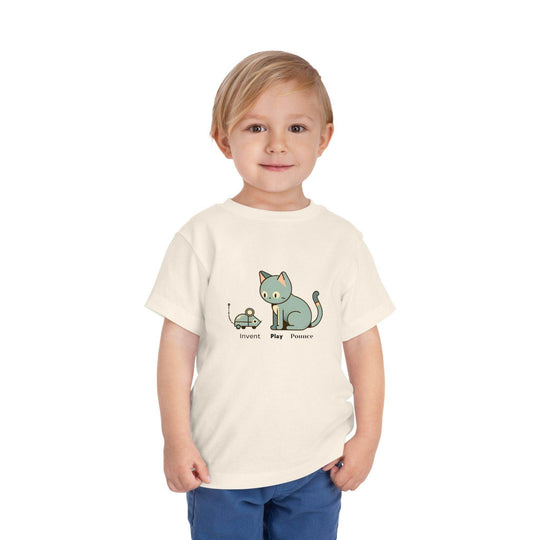 Robot Mouse and Cat - Toddler Short Sleeve - Brightsee
