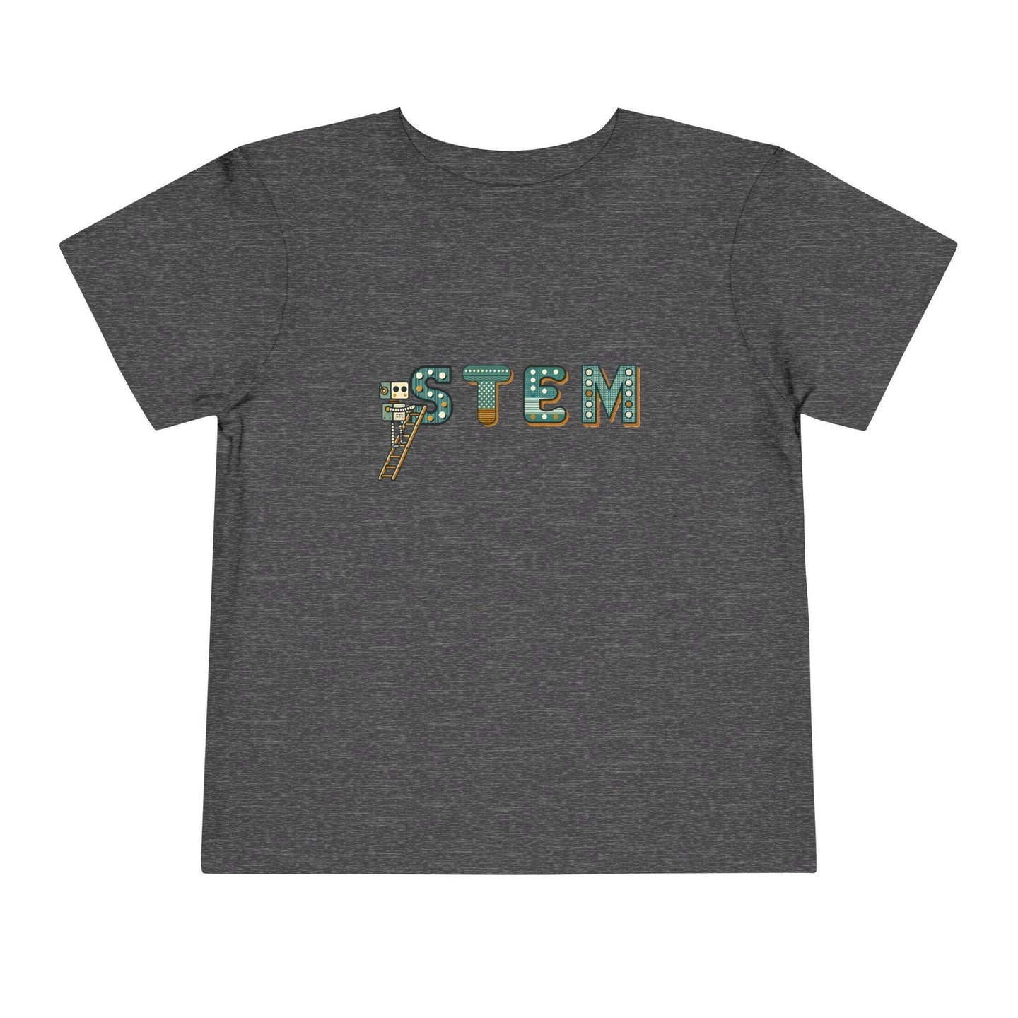STEM Construction Bot on Ladder - Toddler Short Sleeve - Brightsee