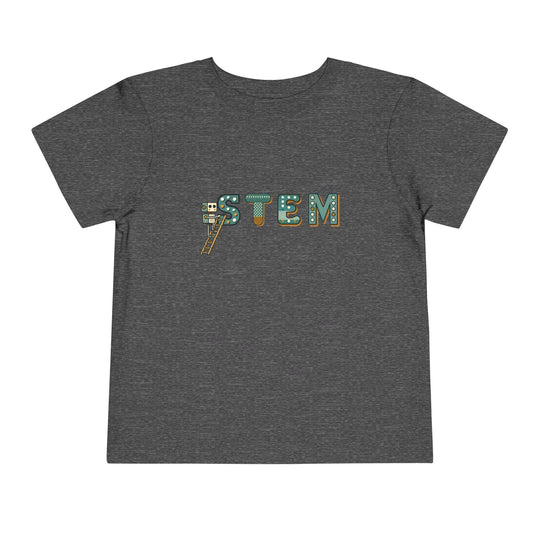 STEM Construction Bot on Ladder - Toddler Short Sleeve - Brightsee