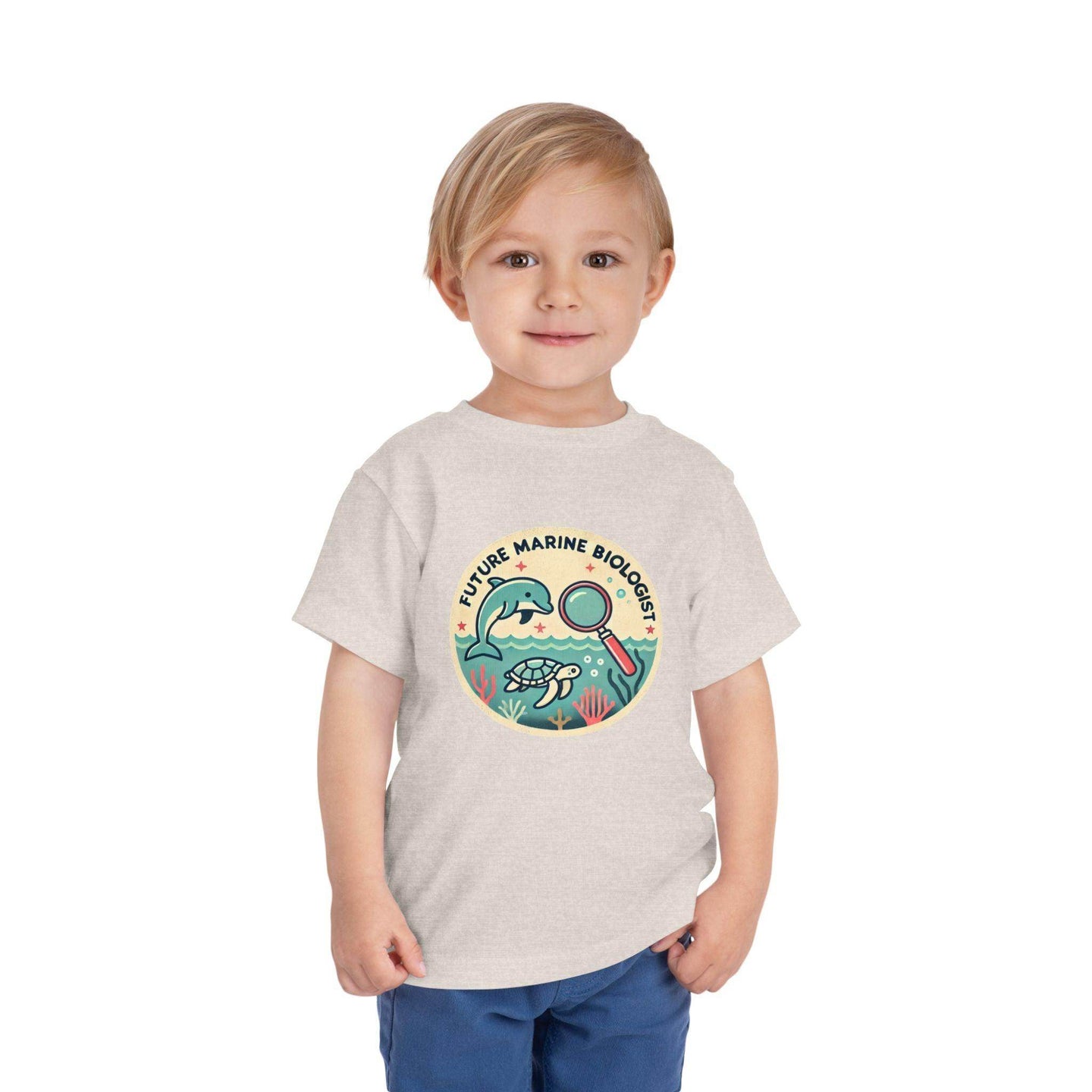 Future Marine Biologist Circle - Toddler Short Sleeve - Brightsee
