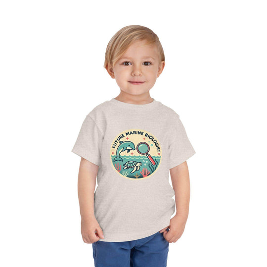Future Marine Biologist Circle - Toddler Short Sleeve - Brightsee