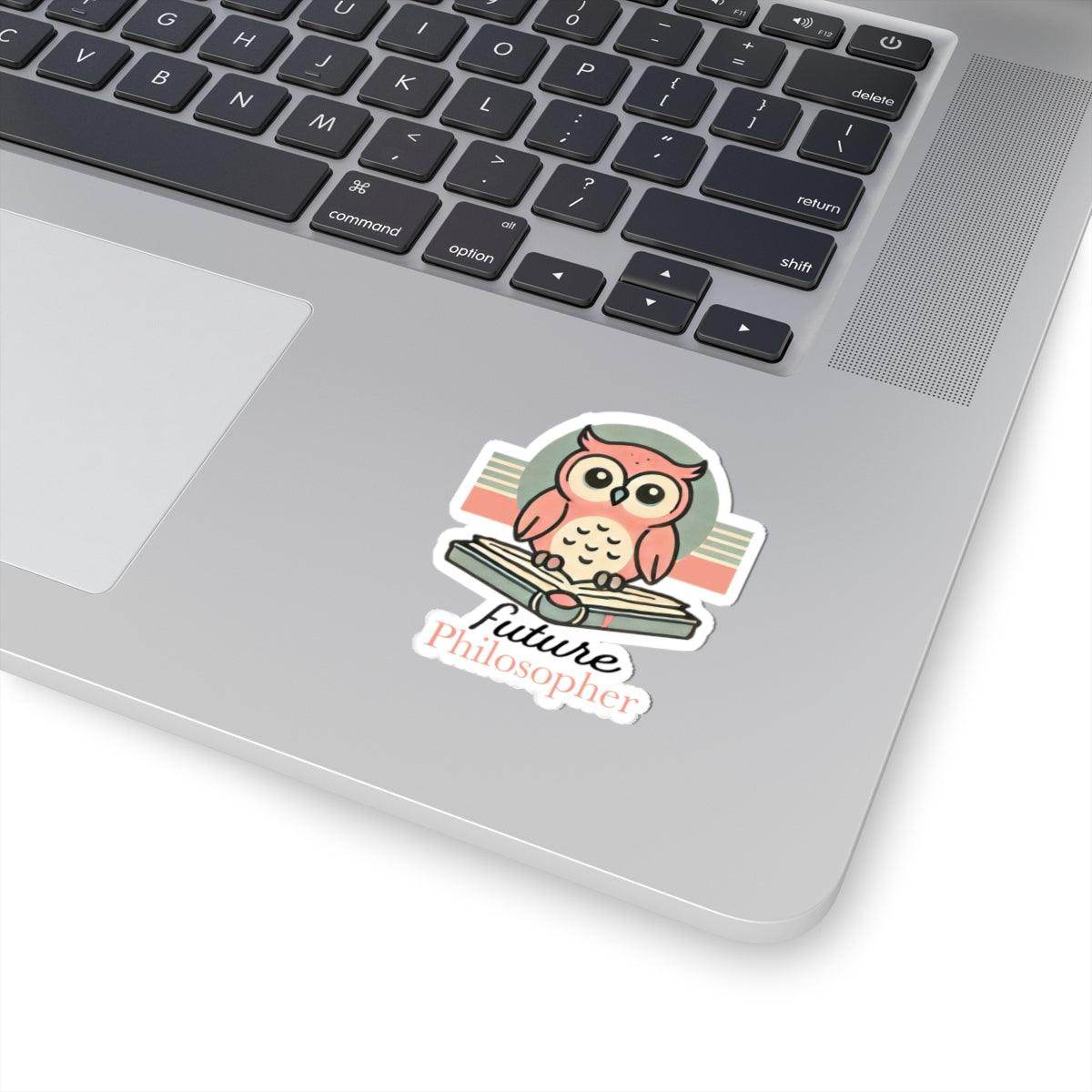 Future Philosopher Owl Kiss-Cut Stickers - Brightsee