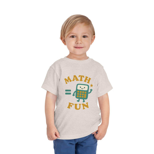 Math is Fun Cute Calculator - Toddler Short Sleeve - Brightsee