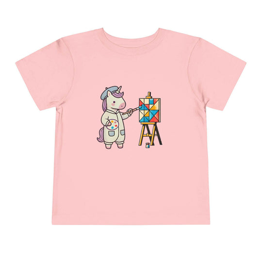 Painting Unicorn - Toddler Short Sleeve - Brightsee