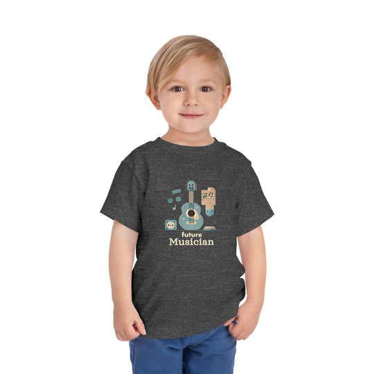 Future Musician Guitar Note - Toddler Short Sleeve - Brightsee