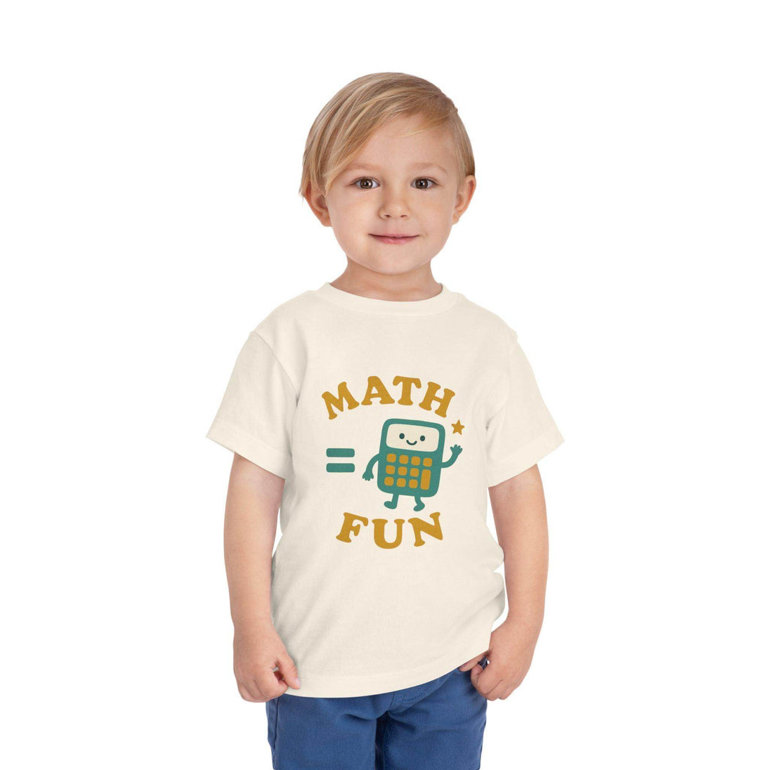 Math is Fun Cute Calculator - Toddler Short Sleeve - Brightsee