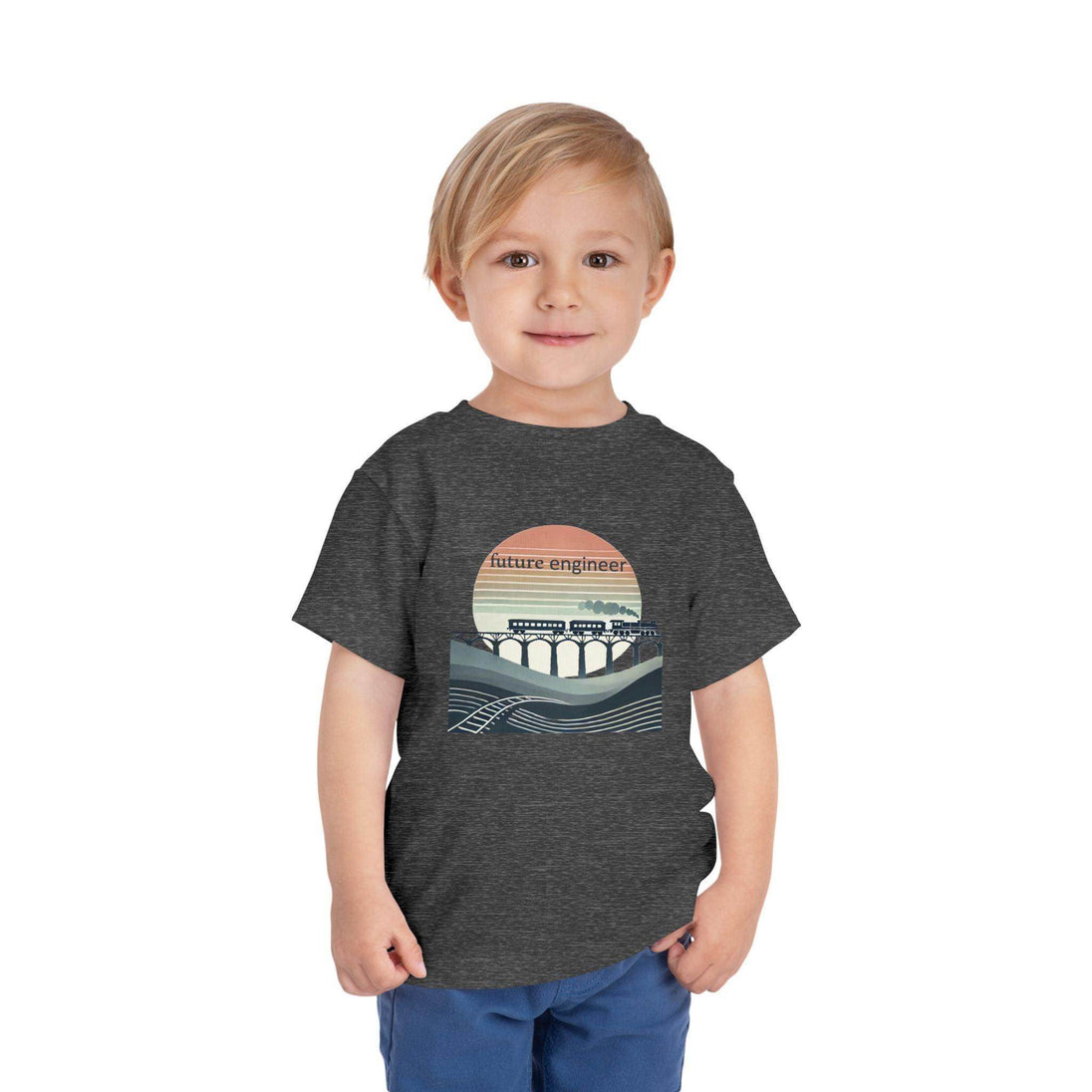 Future Engineer Train - Toddler Short Sleeve - Brightsee