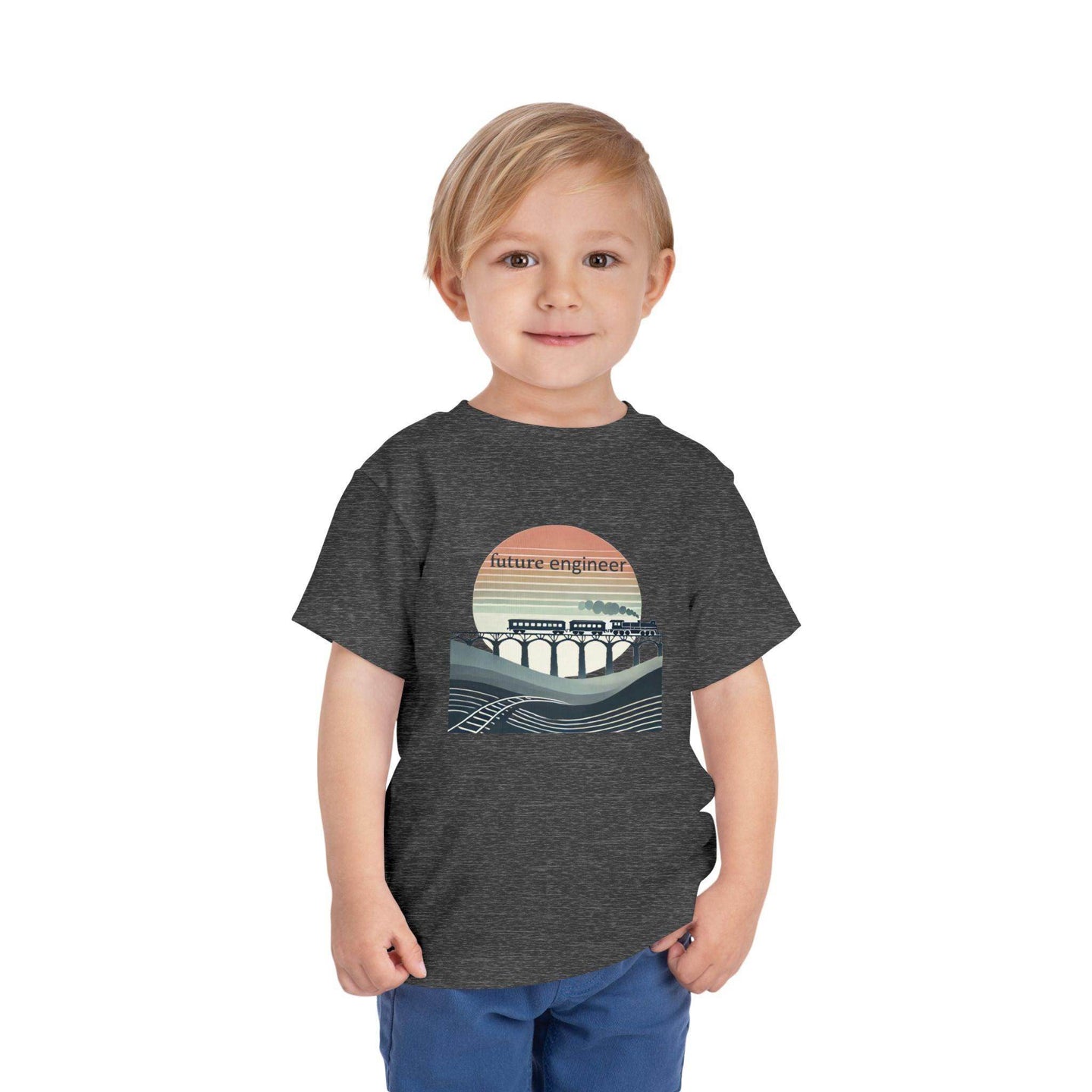 Future Engineer Train - Toddler Short Sleeve - Brightsee